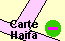 Carte du centre mondial baha'i à Haifa
